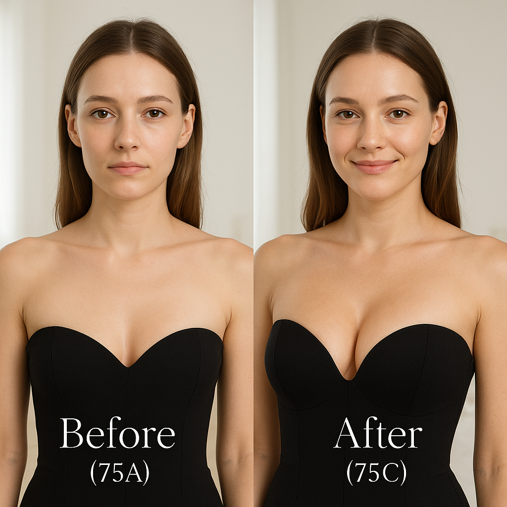 Instant Push-Up Sticky Bra Inserts – Double-Sided Lift Pads for Bikinis & Bras